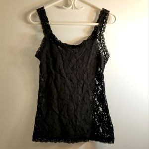 Lovely Black Lace René Rofé Camisole M/L